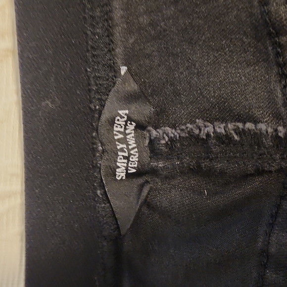 Simply Vera Vera Wang Black Denim  Jeans size 10 - Picture 10 of 14